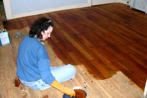 Family room during sanding #7